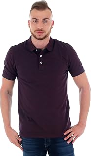 JACK & JONES Mens Paulos Tipped Pique Short Sleeve Polo