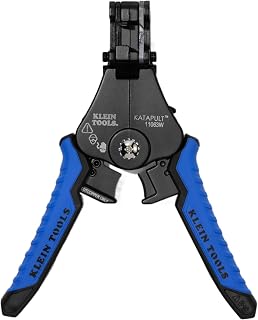 Klein Tools 11063W 7-Inch Heavy-Duty Automatic Wire Cutter/Stripper | Heavy-Duty Stripper Cutter for 8-20 AWG Solid and 10-22 AWG Stranded Electrical Wire
