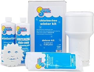 In The Swim Pool Closing Kit - 15,000 Gallons | Winterizing Chemicals for Swimming Pools: Chlorine-Free Shock-Oxidizer, Winterizer, Winter Algaecide, & Floater