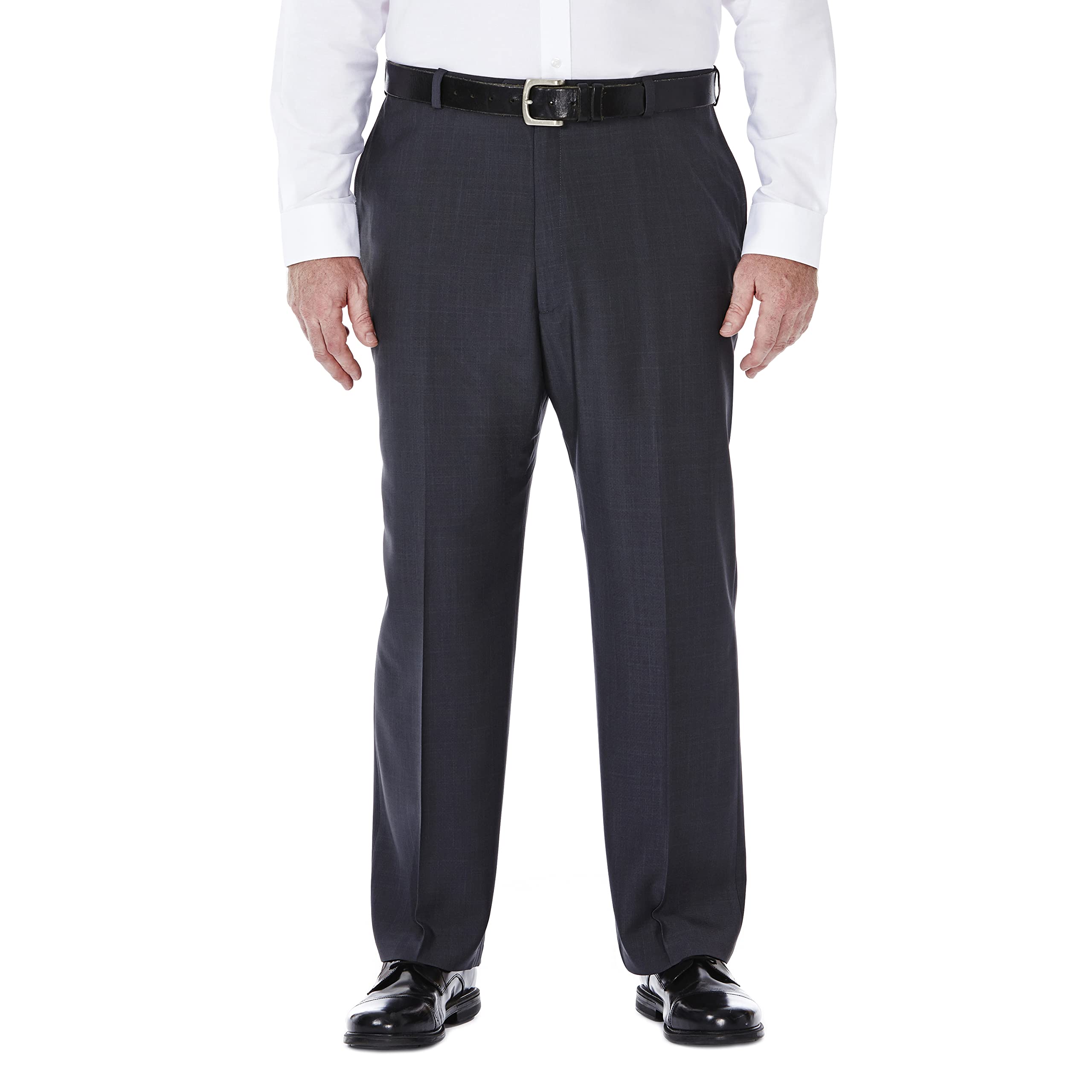 Haggar ECLO Repreve Stria - Flat Front Dress Pant - ECLO Stria Plain Front Dress
