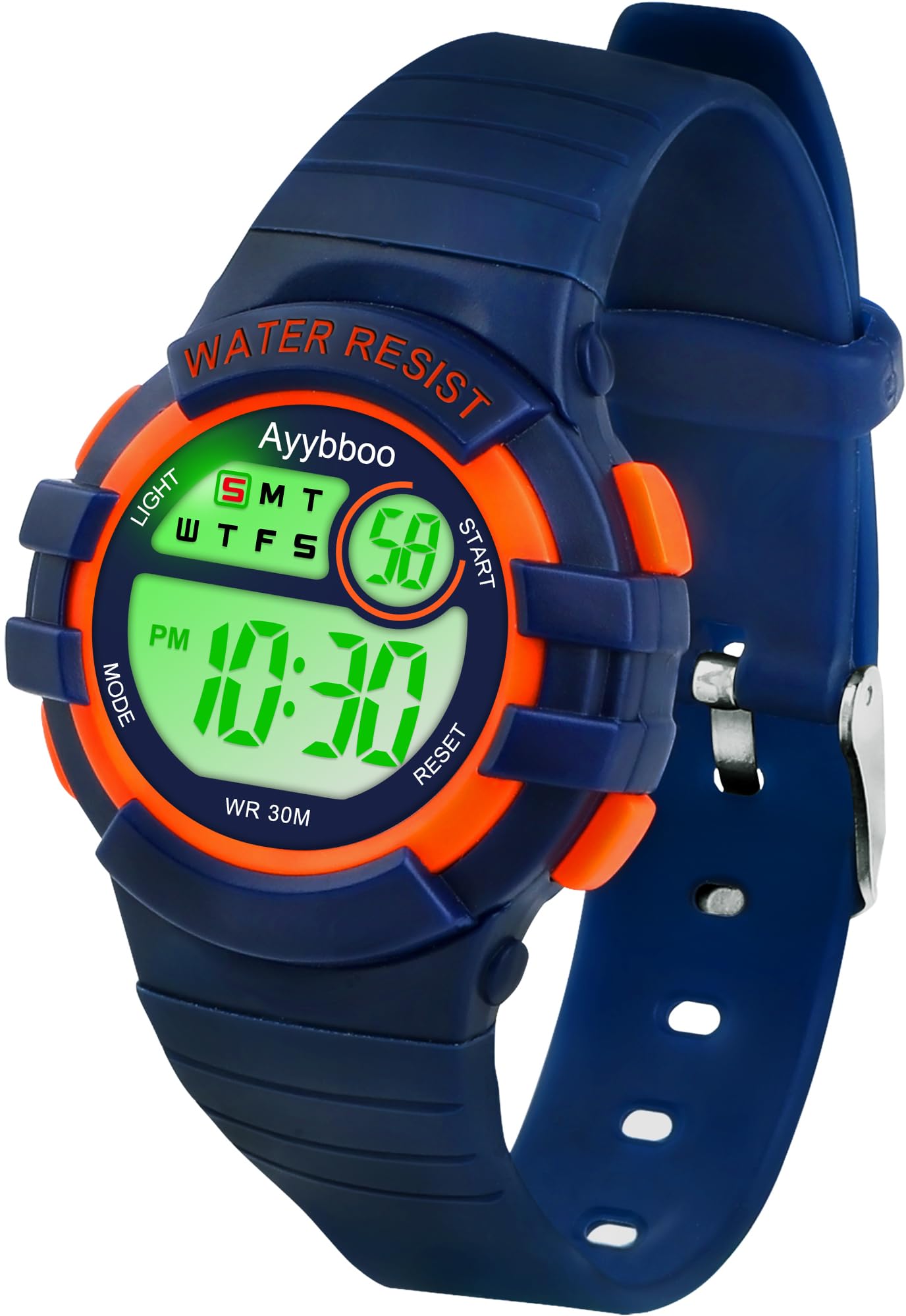 Edillas Kids Digital Watch, 7 Colors Light, Waterproof Sport, Stopwatch & Alarm 