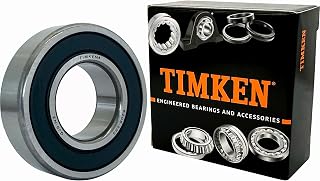 2PACK TIMKEN 6205-2RS Double Rubber Seal Bearings 25x52x15mm Pre-Lubricated and Stable Performance and Cost Effective Deep Groove Ball Bearings