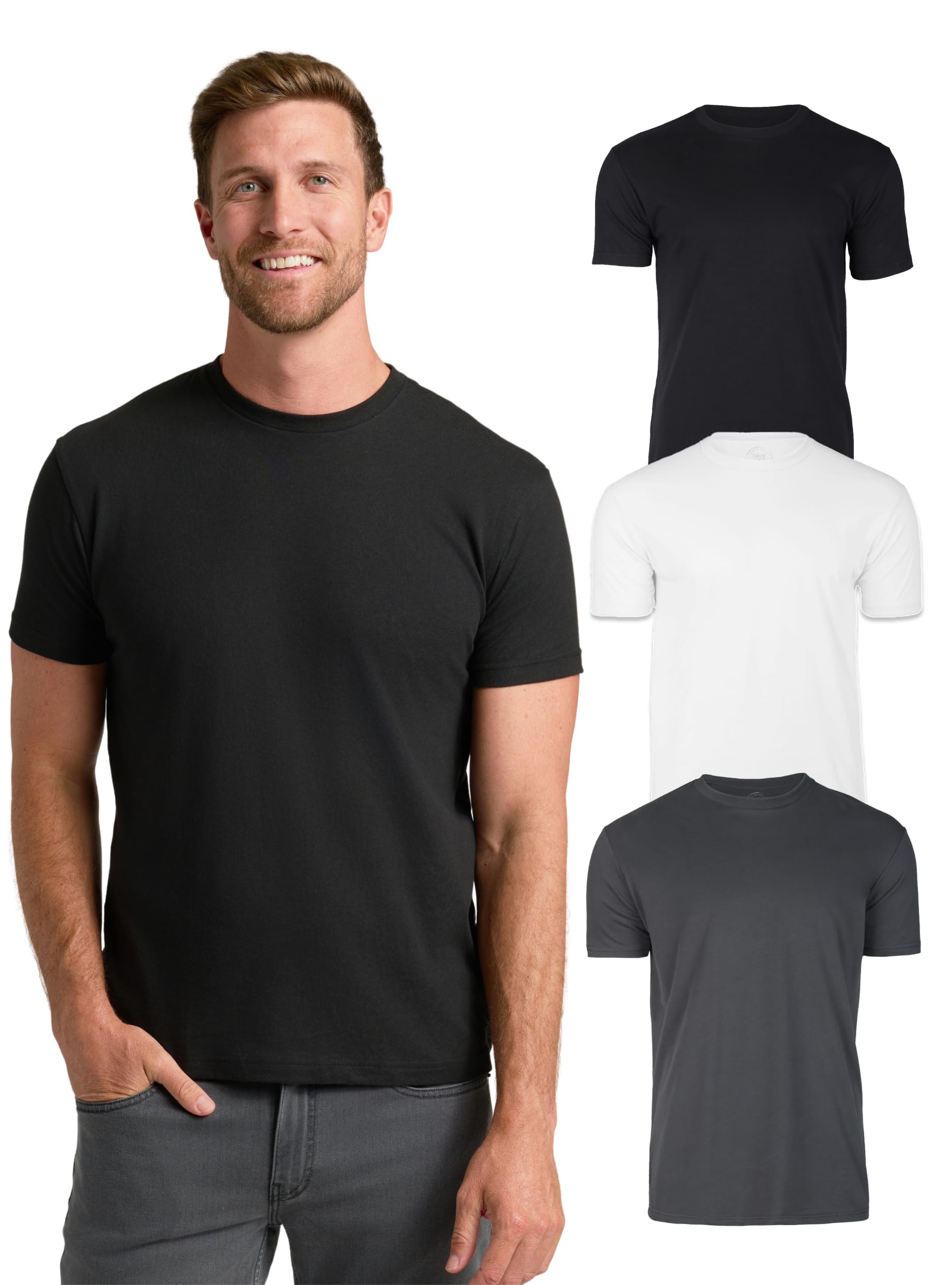 True Classic Mens T-Shirts – Short Sleeve Crew Neck