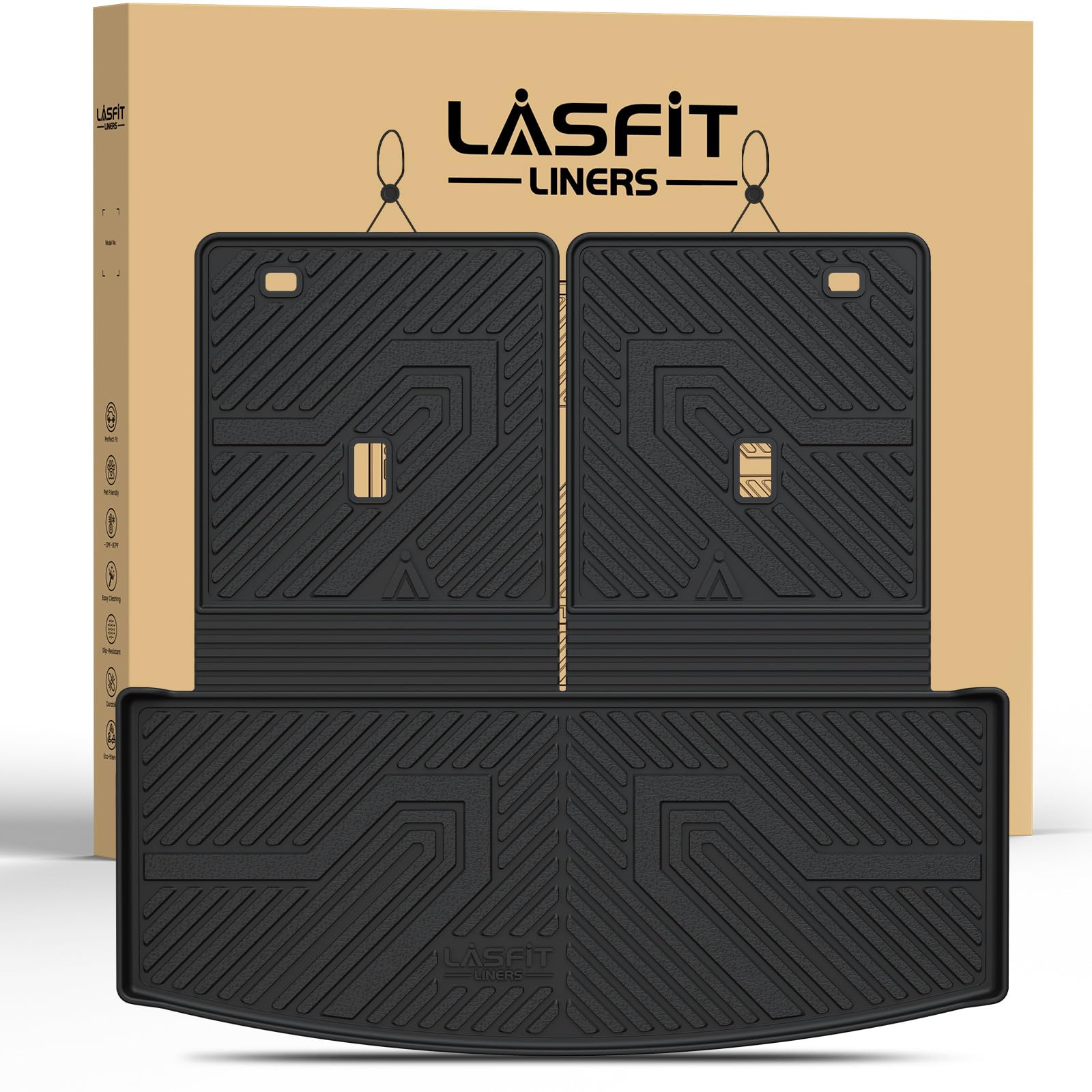 LASFIT Cargo Mat for Ford Explorer 2020-2025 2026 2027 Backrest Liner | Custom F