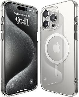 elago Magnetic Hybrid Clear Case for iPhone 15 Pro Max