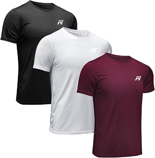 MEETWEE Sports Shirt Men's Running Shirt Short Sleeve Mesh Functional Shirt Breathable Quick-Drying Sports Gym Shirt Training Shirt for Men Summer
