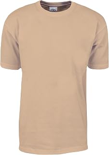 Shaka Wear Men's T Shirt – Max Heavyweight Cotton Short Sleeve Crew Neck Plain Tee Top Tshirts Regular Big Tall Size S-7XL