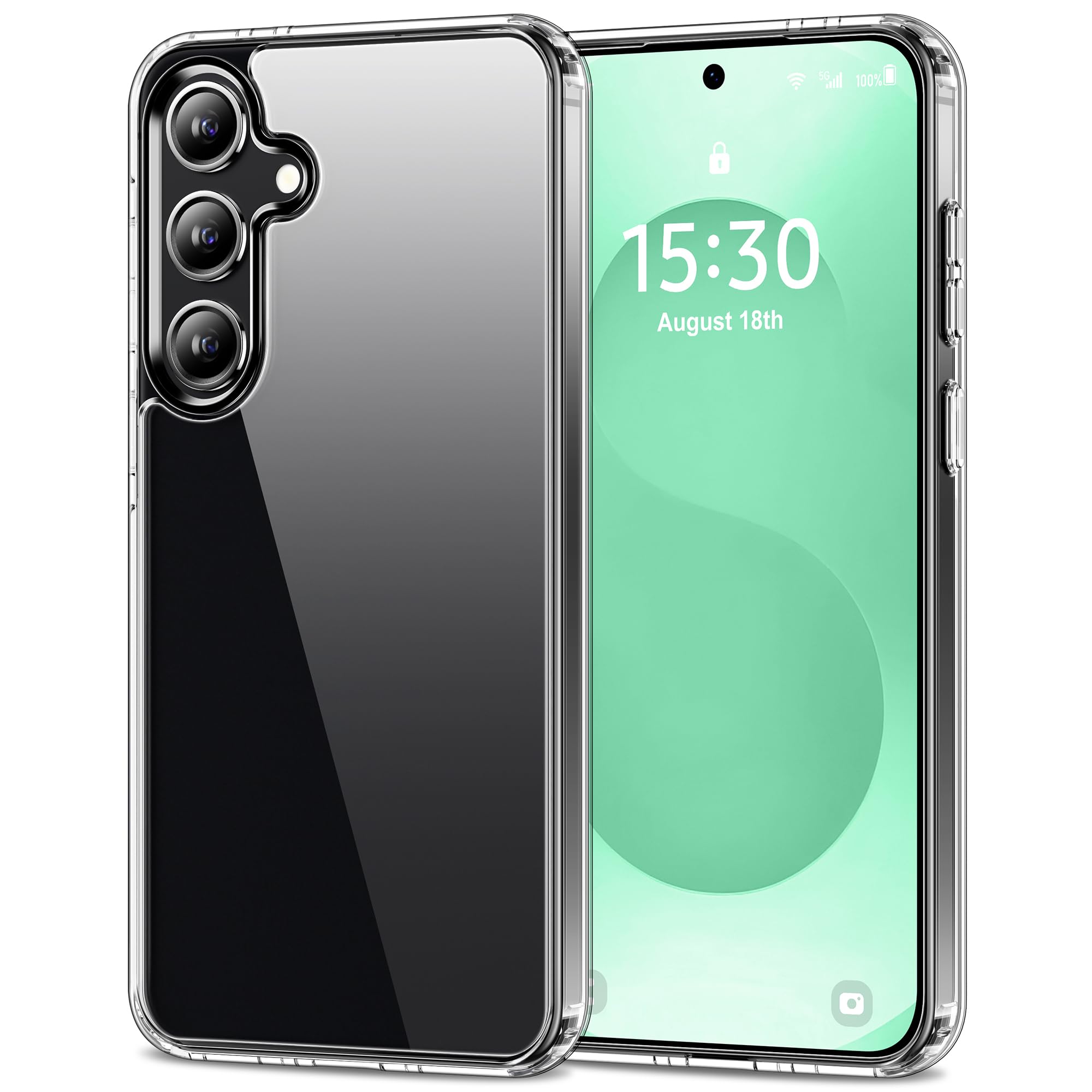 HOOMIL Case for Samsung Galaxy S25+ Plus, Anti-Yellowing, Clear