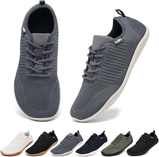Geweo Barefoot Shoes Men Women Wide Toe Box Zero Drop Trainers Size 37-47