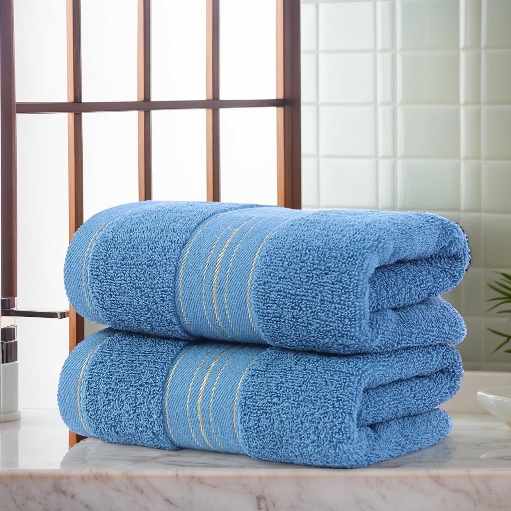 Ultra Soft Cotton Bath Towel, Quick Dry and Absorbent Bath Towel for Home and Ki