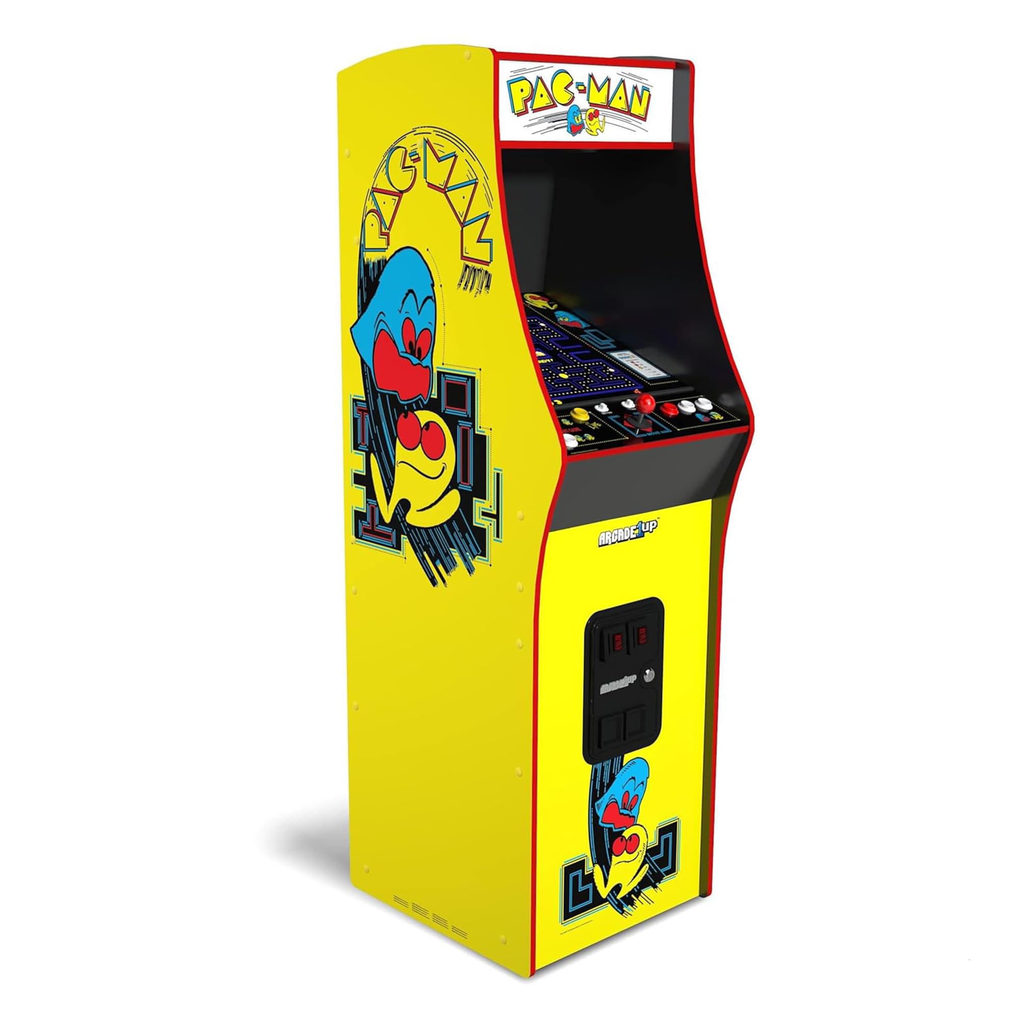 Arcade1Up PAC-Man Deluxe Arcade Machine for Home - 5 Feet Tall - 14 Classic Game