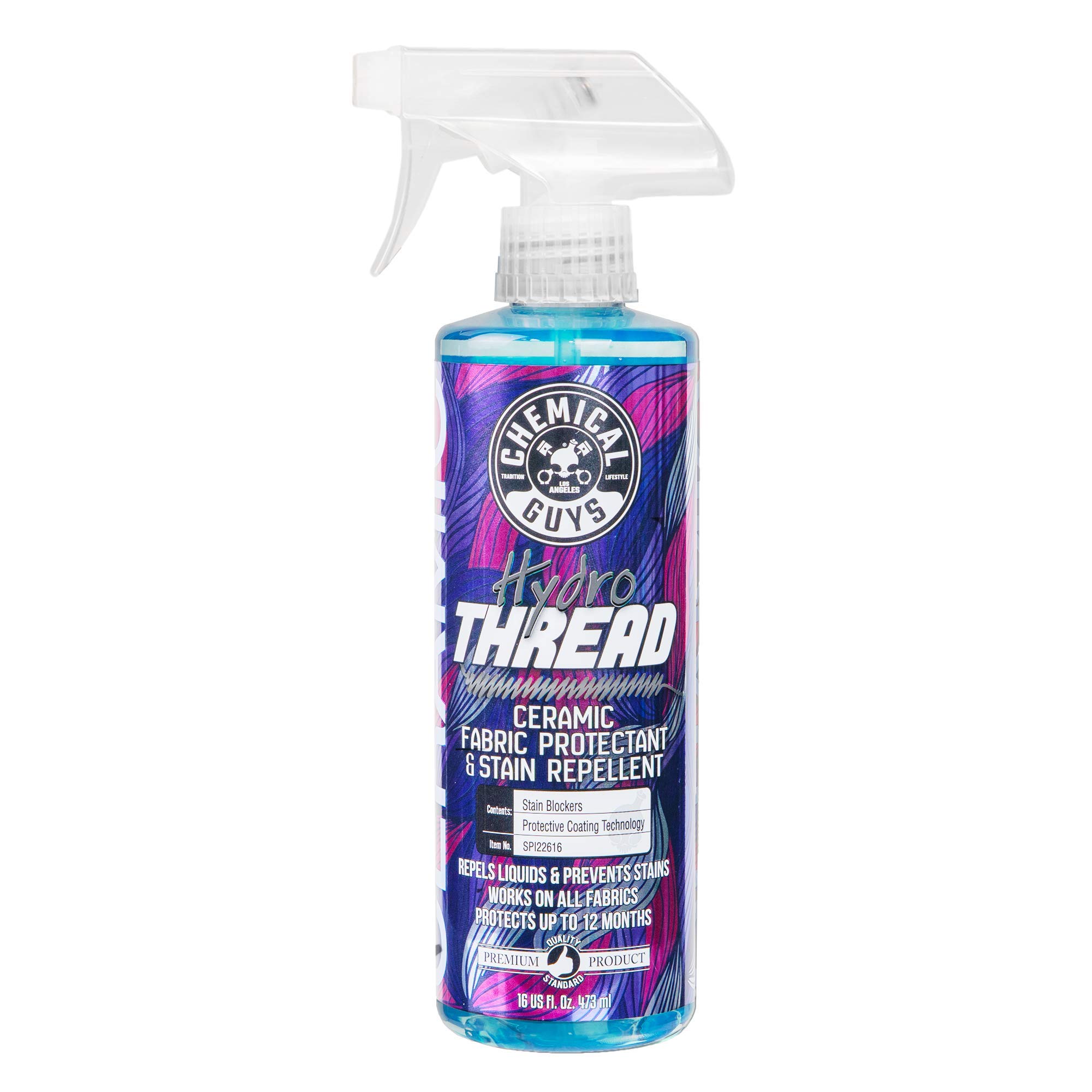 Chemical Guys, HydroThread Ceramic Fabric Protectant & Stain Guard, 16 oz