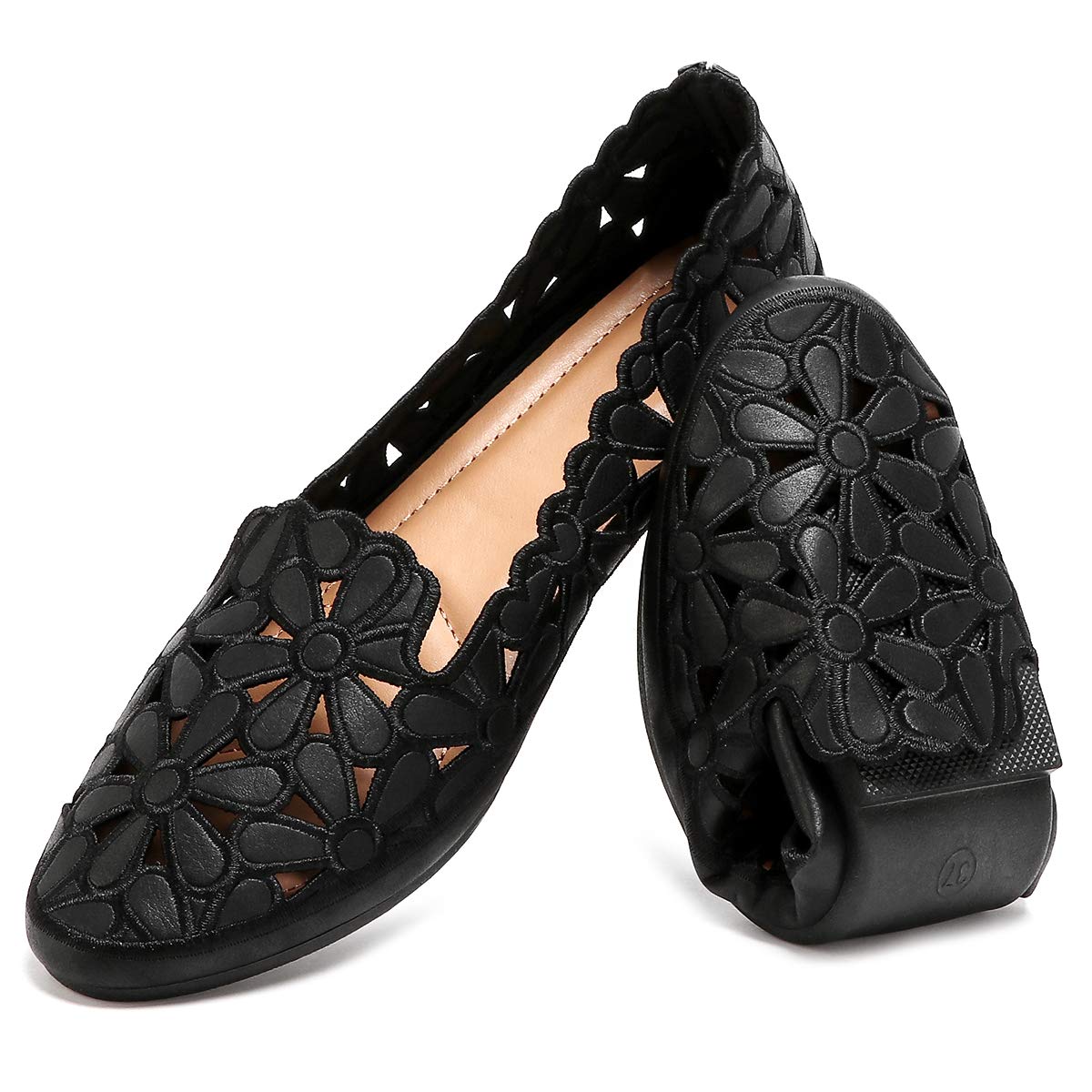 HEAWISH Women's Floral Ballet Flats for Women