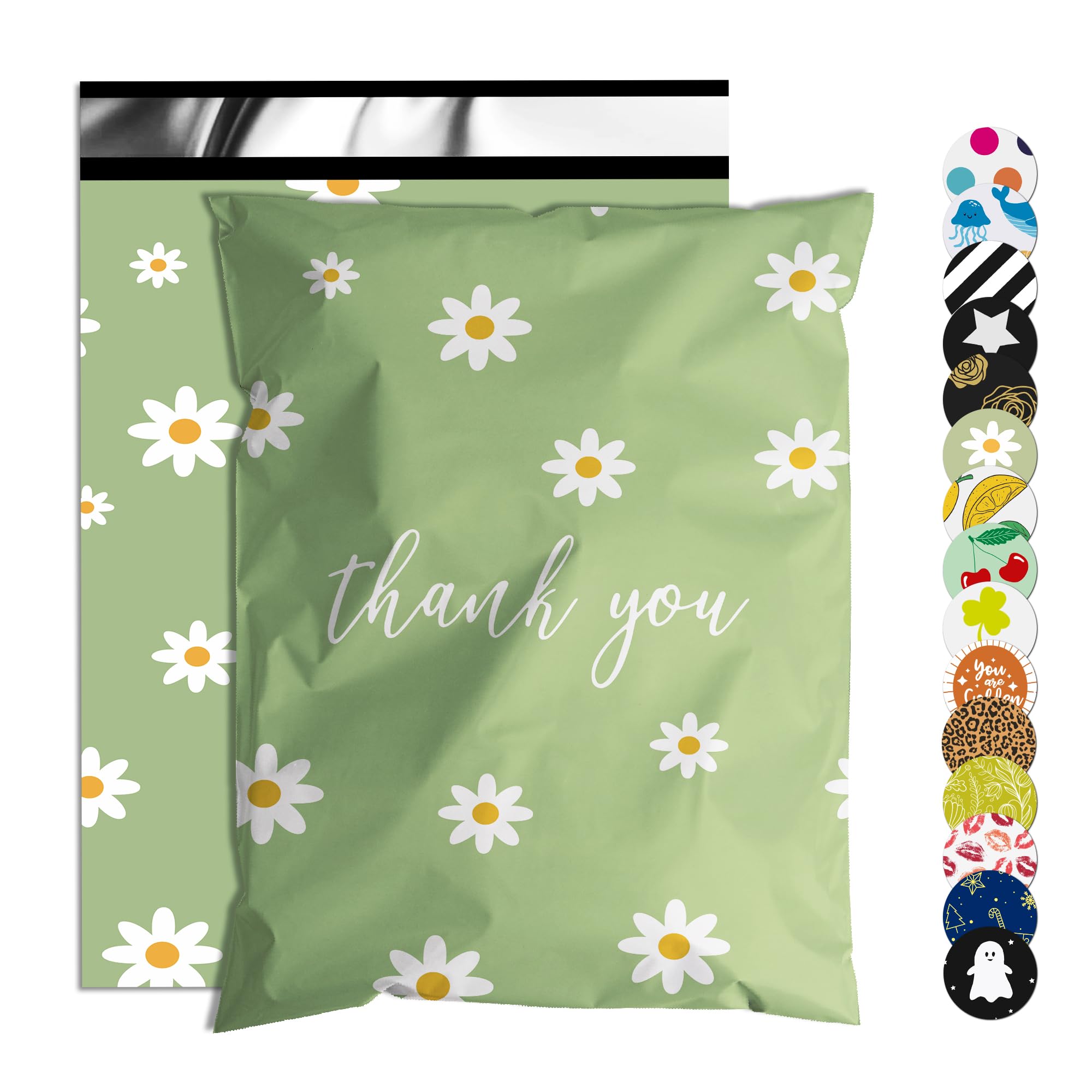 Thank You Poly Mailer 10x13 Inch 100 Pcs | Strong Adhesive Sealing, Waterproof, 