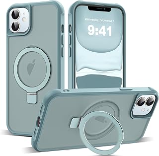 SKYLMW Compatible with iPhone 11 Case with Stand,Blue