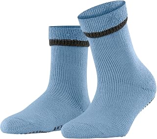 FALKE Women Cuddle Pads Socks Slippers Rubber Sole Non Slip Best Grip Thick Comfortable Warm Inner Padded Breathable Thermoregulating Anti-Odor Cotton Virgin Wool 1 Pair