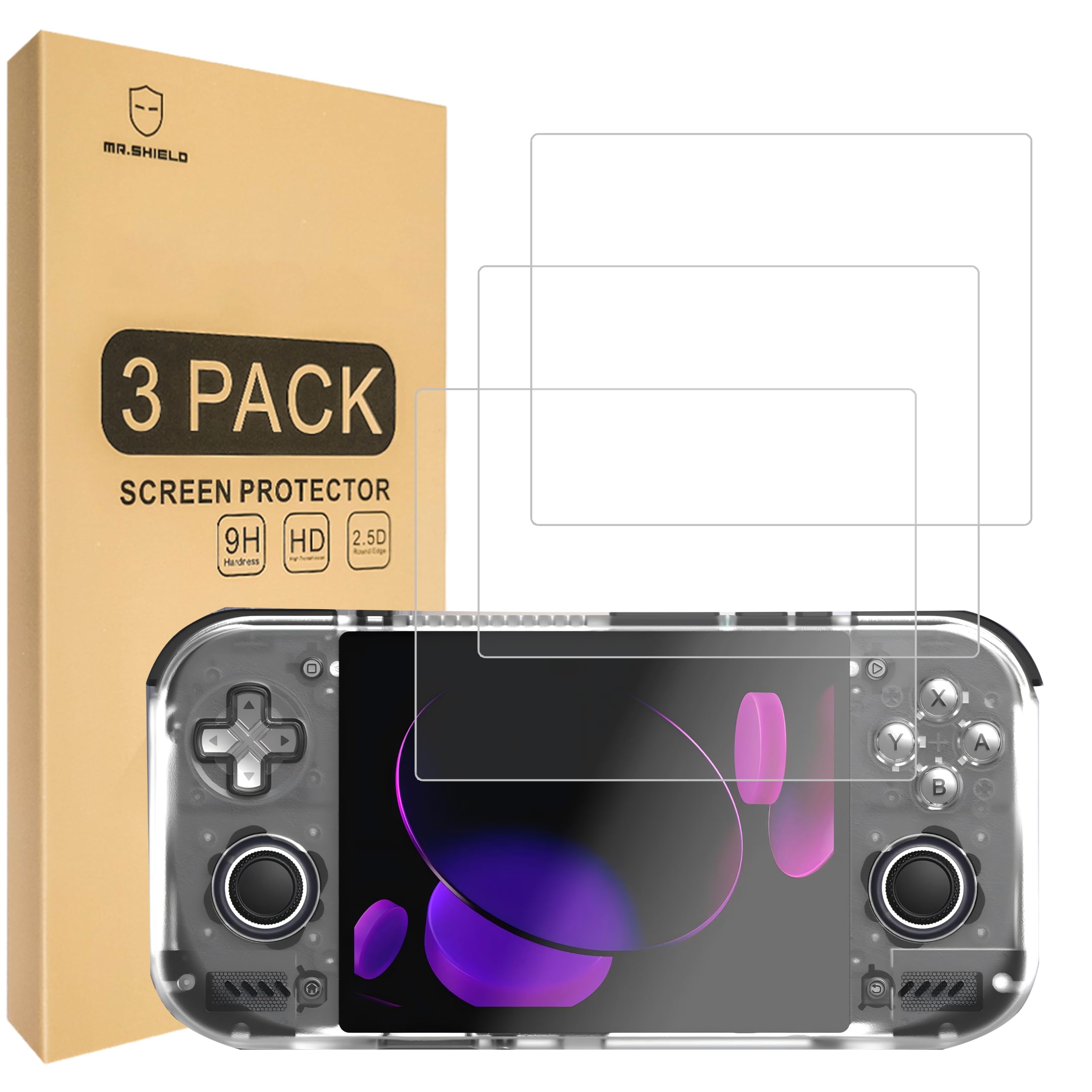 Mr.Shield 3-Pack Tempered Glass Screen Protector for Retroid Pocket Nova | Japan