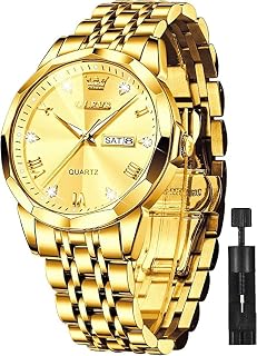OLEVS Mens Multifunction LED Chronograph Analog Digital Stainless Steel Date Alarm Luminous Waterproof Watch