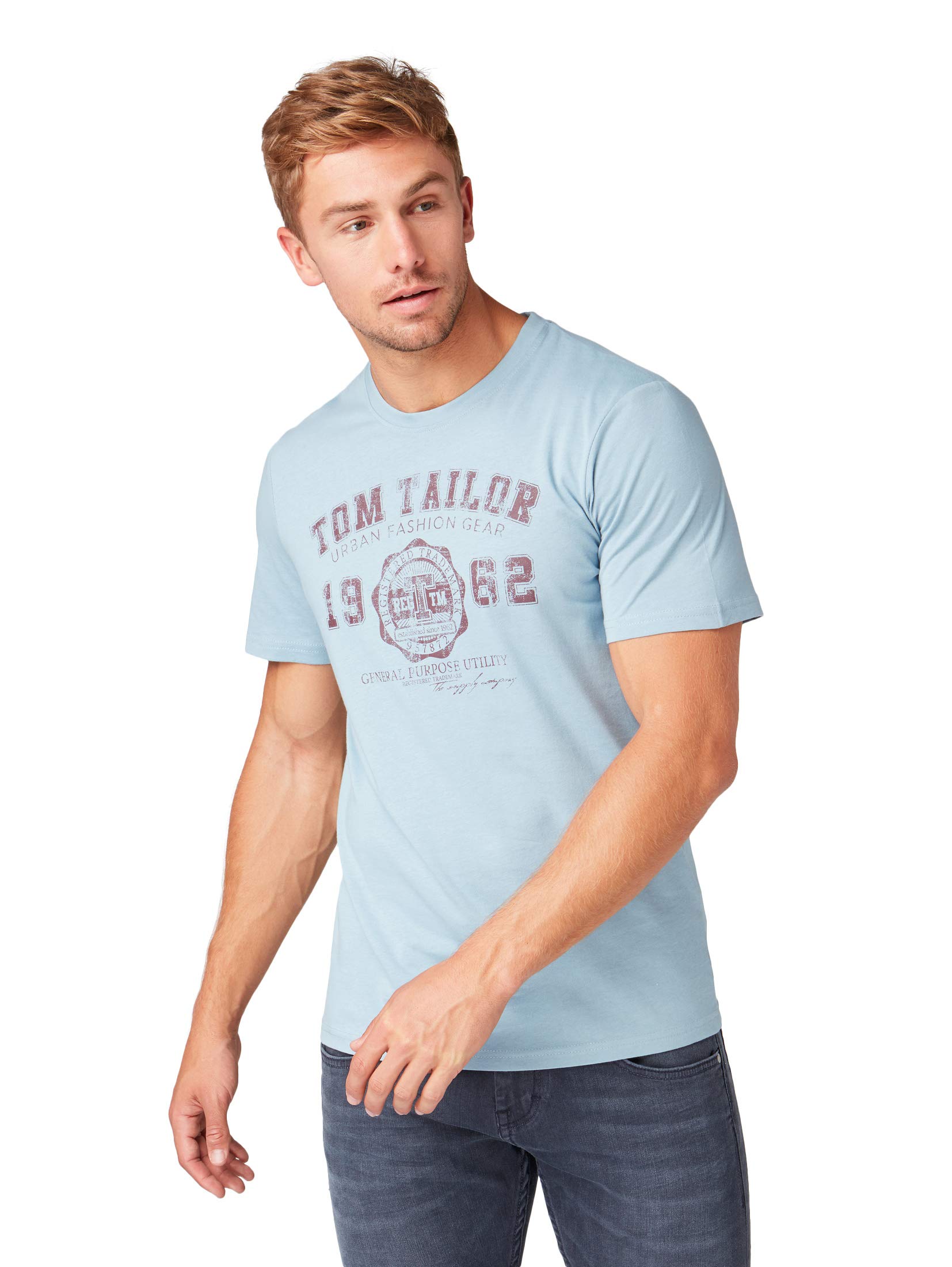 TOM TAILOR Men's Logo Printed T-Shirt
