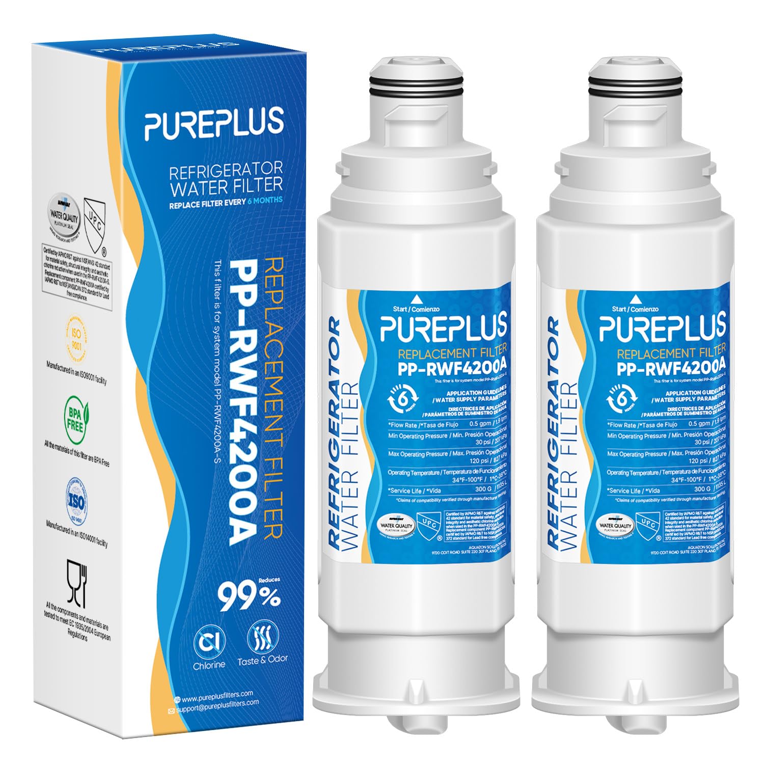 PUREPLUS DA97-17376B Replacement for Samsung HAF-Qin/EXP, DA97-08006C, RF28R7351
