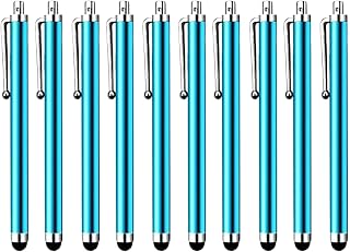 HESSION 10 Pack Stylus Pen for All capacitive Touch Screens Suitable for iPhone Ipad Samsung Galaxy Tablets (Blue)