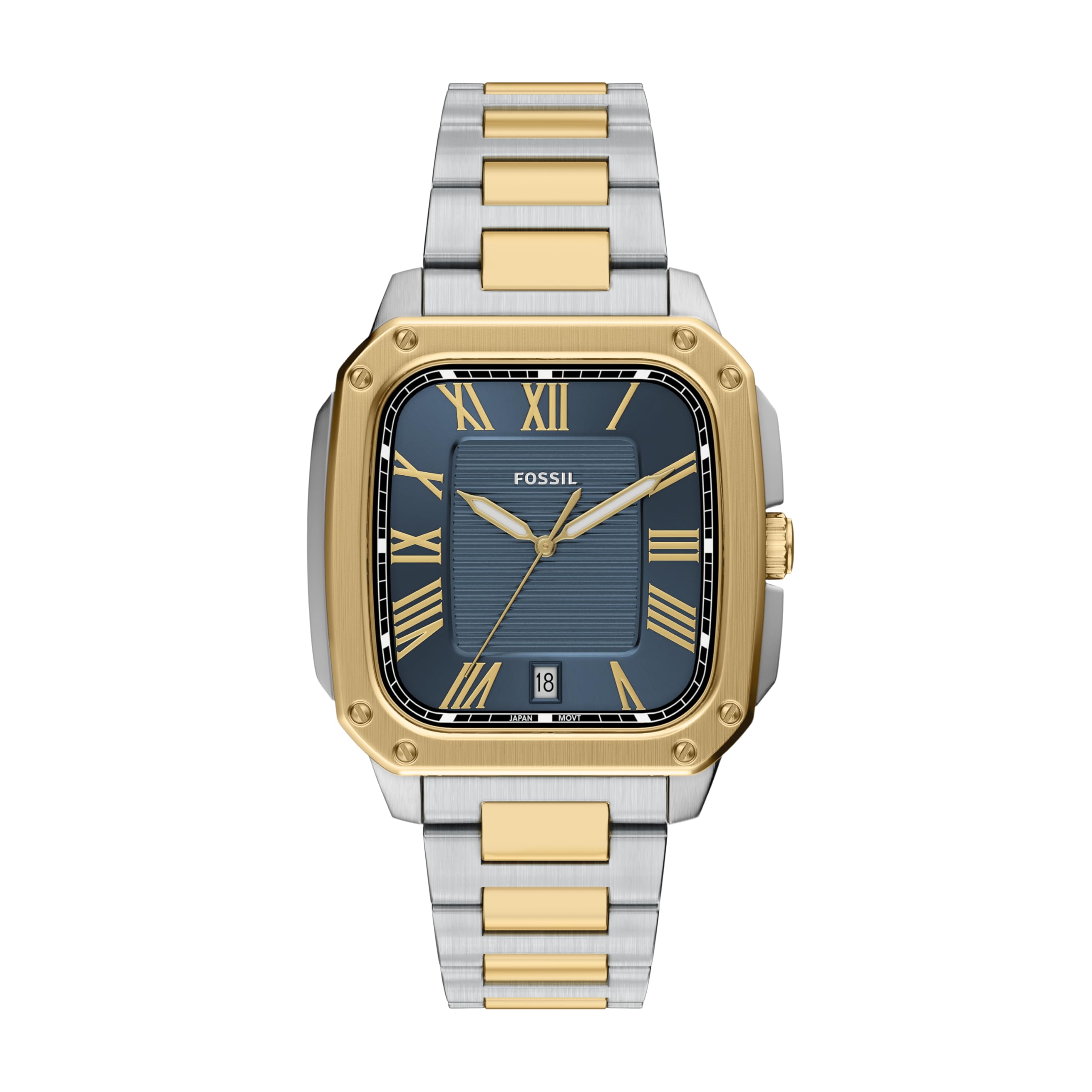Fossil Men's Crosby Three-Hand Date Stainless Steel Watch, FS6121