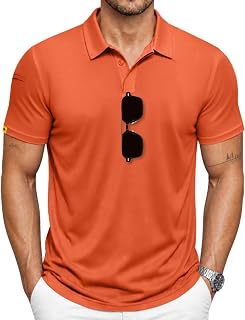 SCODI Mens Polo Shirts Short Sleeve Athletic Casual Golf Collared T-Shirt