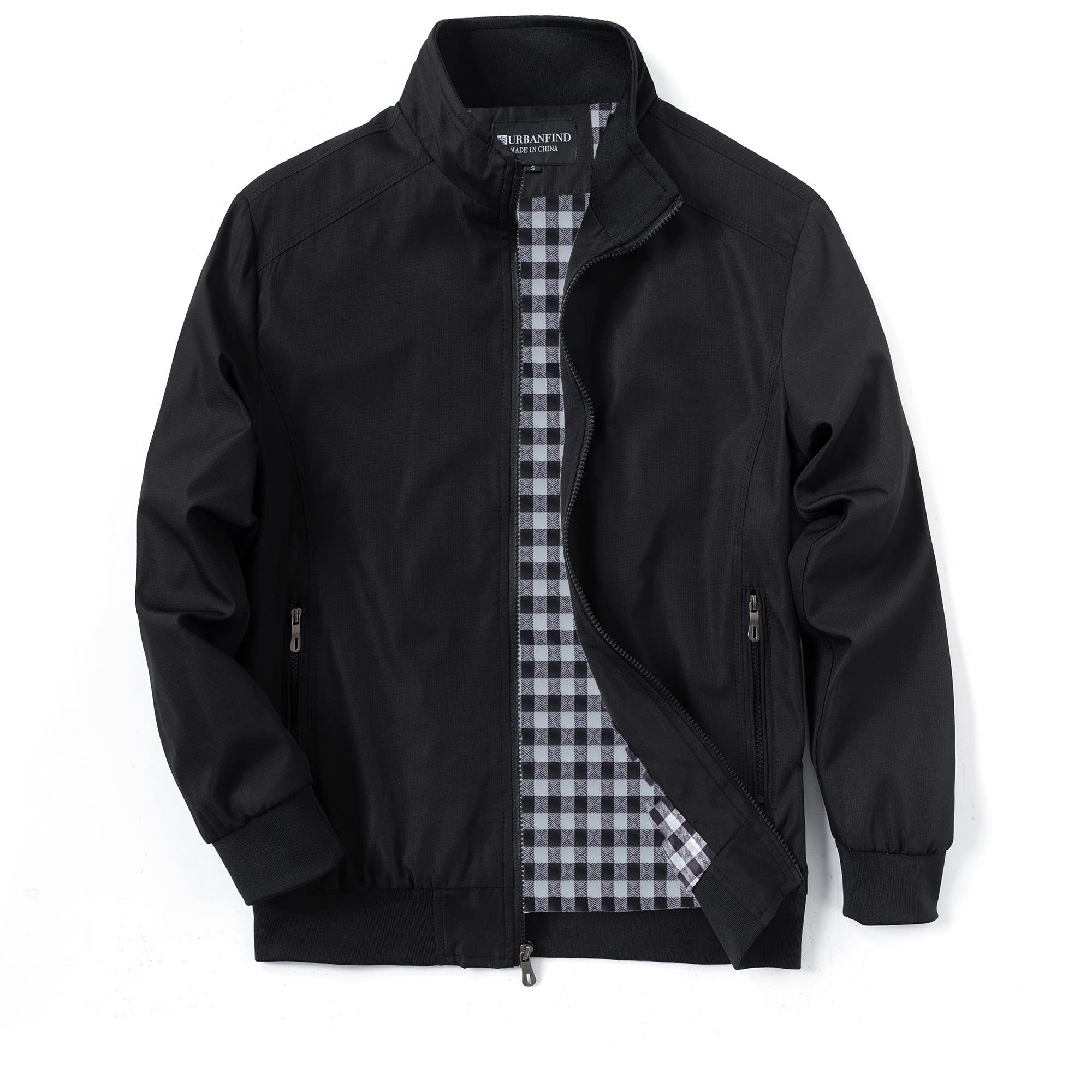 URBANFIND Men's Sports Shell Jacket Lightweight Windbreaker Outdoor Recreation C