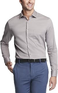 Van Heusen Mens Dress Shirt Regular Fit Stain Shield Stretch