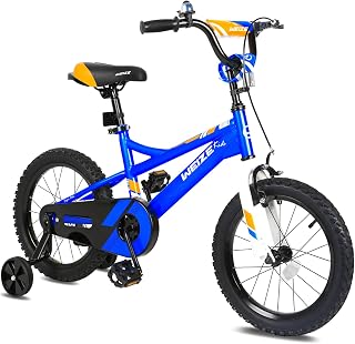 WEIZE 14 16 20 Inch Kids Bike for Boys, Ages 3-13, Hand & Coaster Brakes | Riders 35.4"-62" High-carbon Steel Frame, Ajustable Seat & Handlebar, 2.125-inch Wide Tires