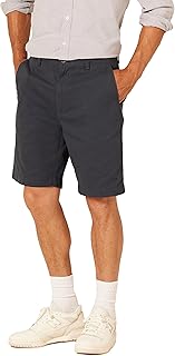 Amazon Essentials Men's Classic-Fit 9" Cotton Twill Chino Shorts with Button-Through Pockets