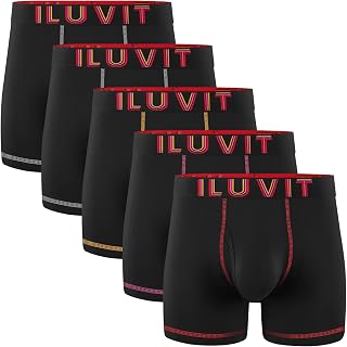 Natural Feelings Christmas Underwear Men's Boxer Shorts Cotton, Pack of 3, Grey/Red/White