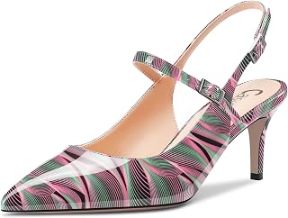 Castamere Zapatos de tacón medio para mujer, con puntera puntiaguda, con tirantes, para boda, graduación, tacones de 2.6 pulgadas