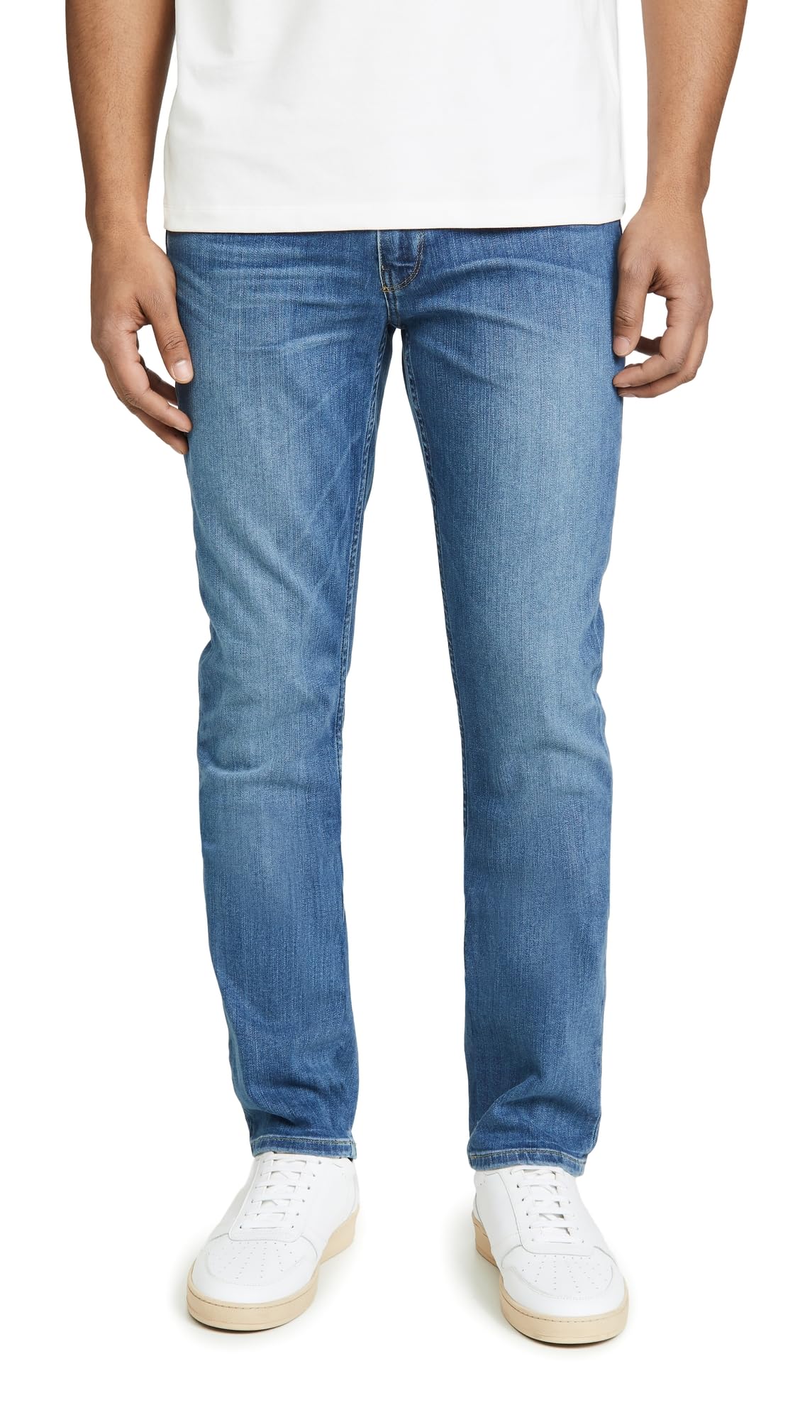 Paige Men's Federal Transcend Slim Fit Straight Leg Trousers