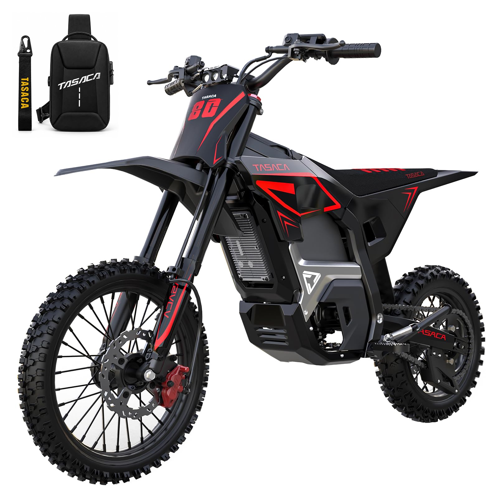 Tasaca T500-V58 52+MPH Electric Dirt Bike Teens Adults | 5500W Mid-Drive Motor 2