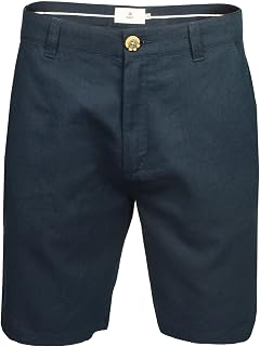 Xact Short Chino en Lin sur Mesure pour Homme, 23 cm, Coupe Classique