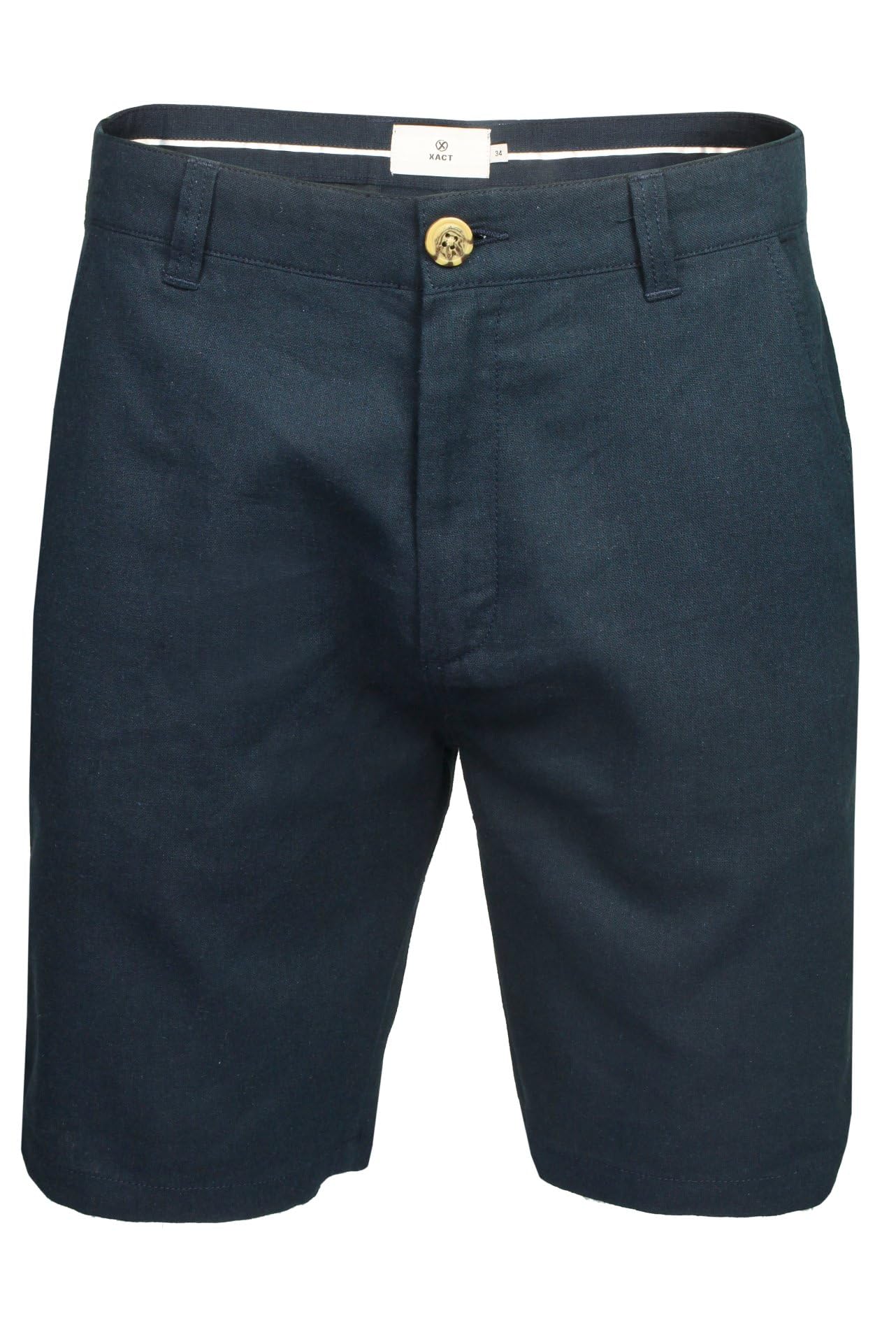 Xact Short Chino en Lin sur Mesure pour Homme, 23 cm, Coupe Classique