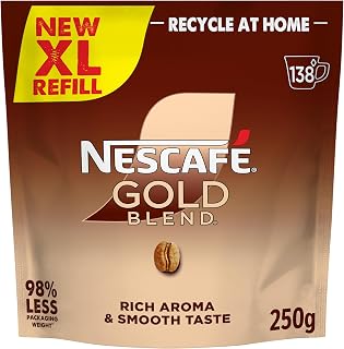 Nescafé Gold Blend XL Refill Coffee 250g | Pack of 1 | Rich aroma and smooth taste for everyday coffee moments