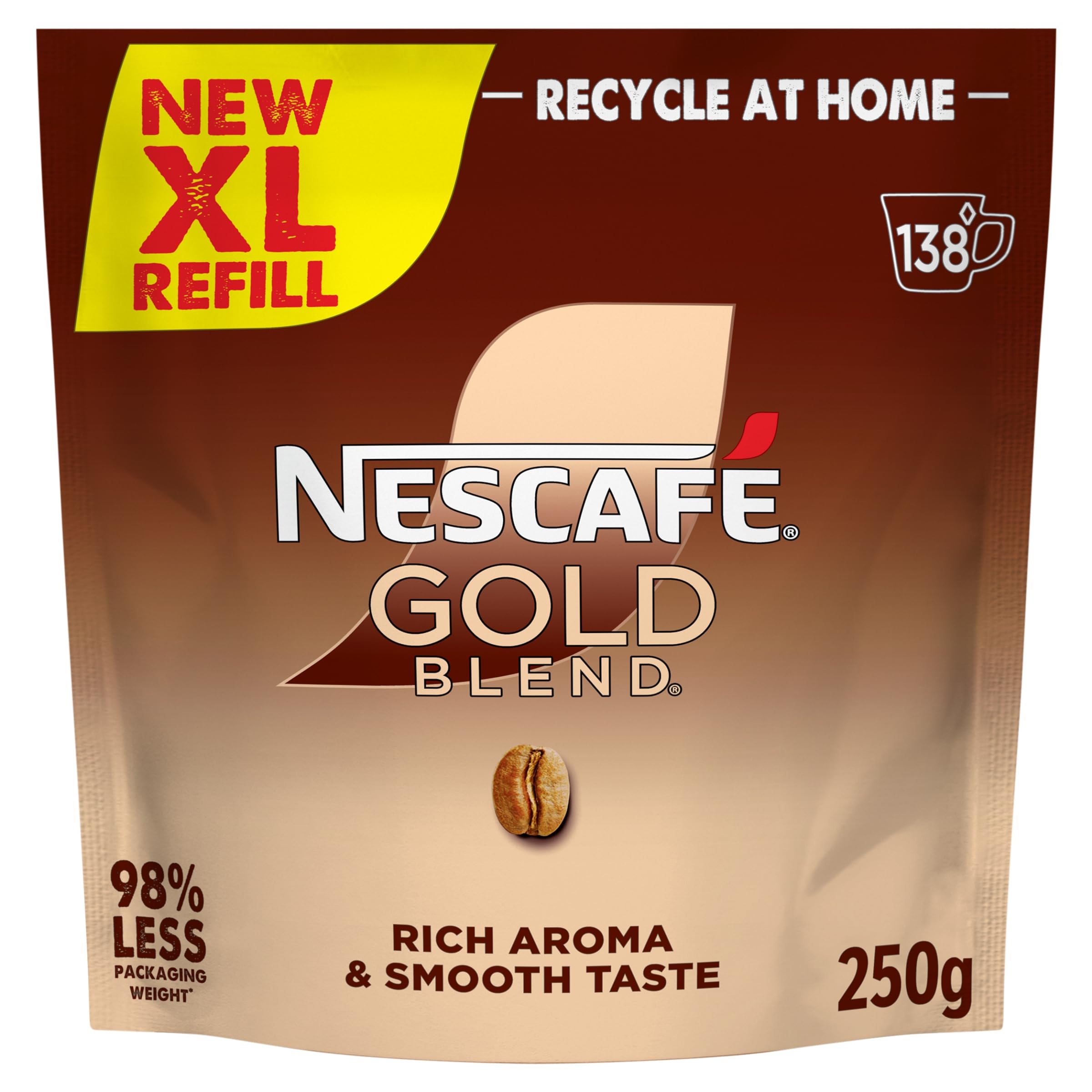 Nescafé Gold Blend XL Refill Coffee 250g | Pack of 1 | Rich aroma and smooth tas