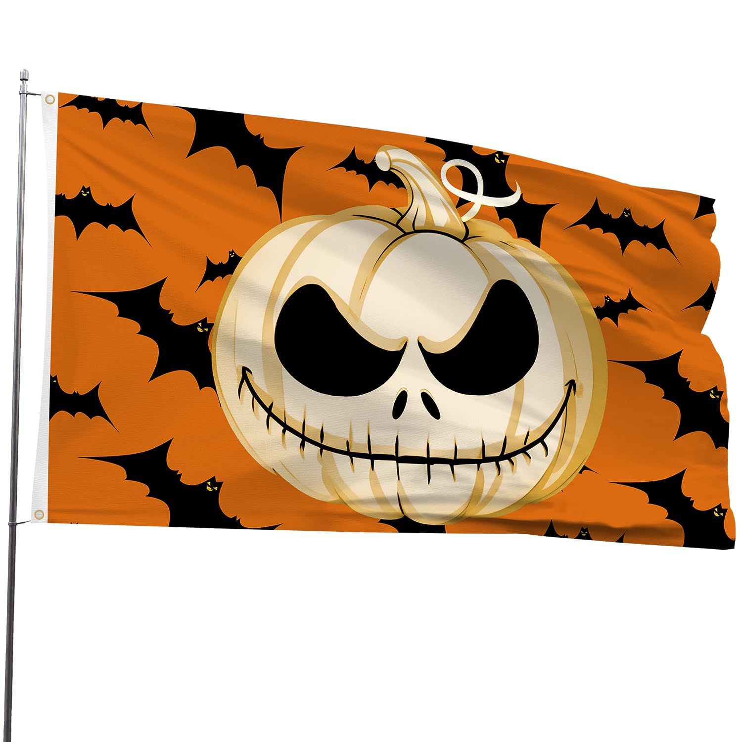 IKSII Halloween Flag 3x5 FT Double Sided,150D Heavier Halloween Flags for Outsid