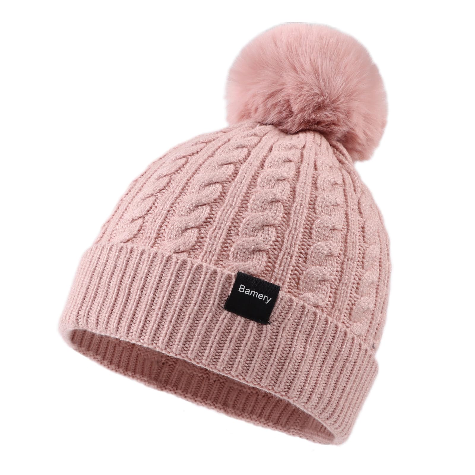 Baby Winter Hat Toddler Girls Pompom Beanie Infant Warm Knit Hats