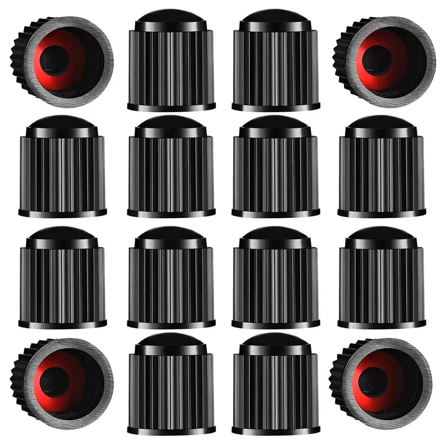 Tire Valve Stem Caps The Upgraded Version has a Sealing Ring for Car, Motorbike,