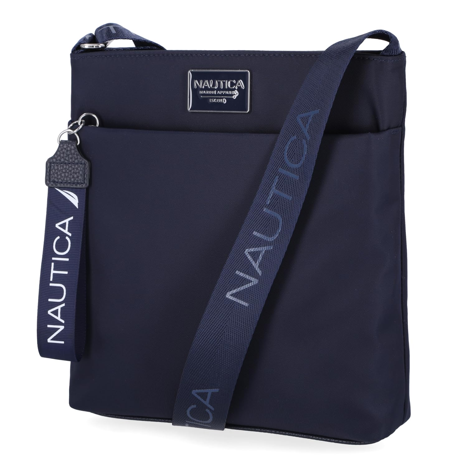 Nautica Women's Diver Nylon Small Crossbody Bag Purse with Adjustable Shoulder S