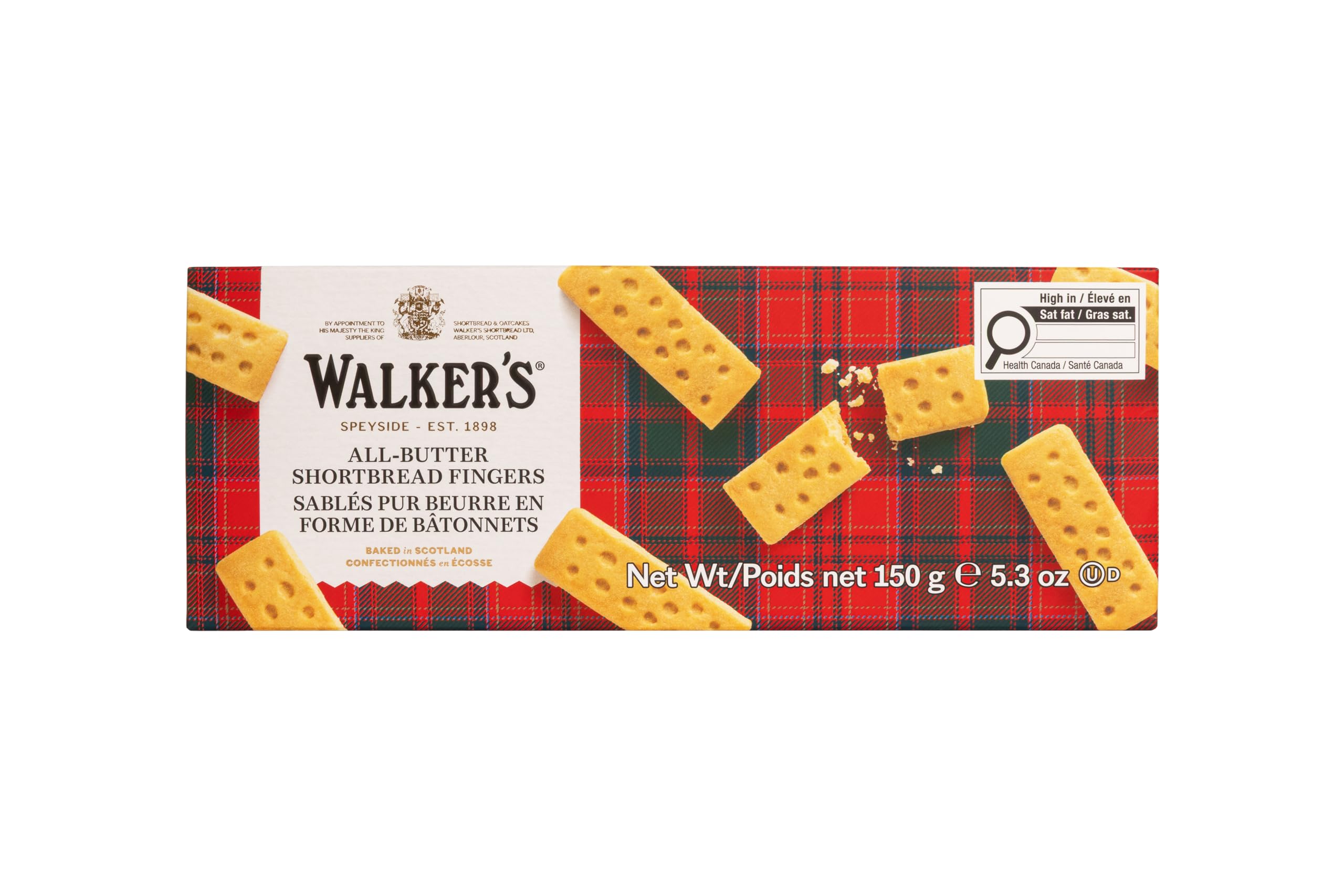 Walker's All-Butter Shortbread Fingers, crumbly, crunchy and delicious-150g