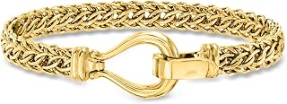 Ross-Simons 18kt Gold Over Sterling Cestina-Link Bracelet