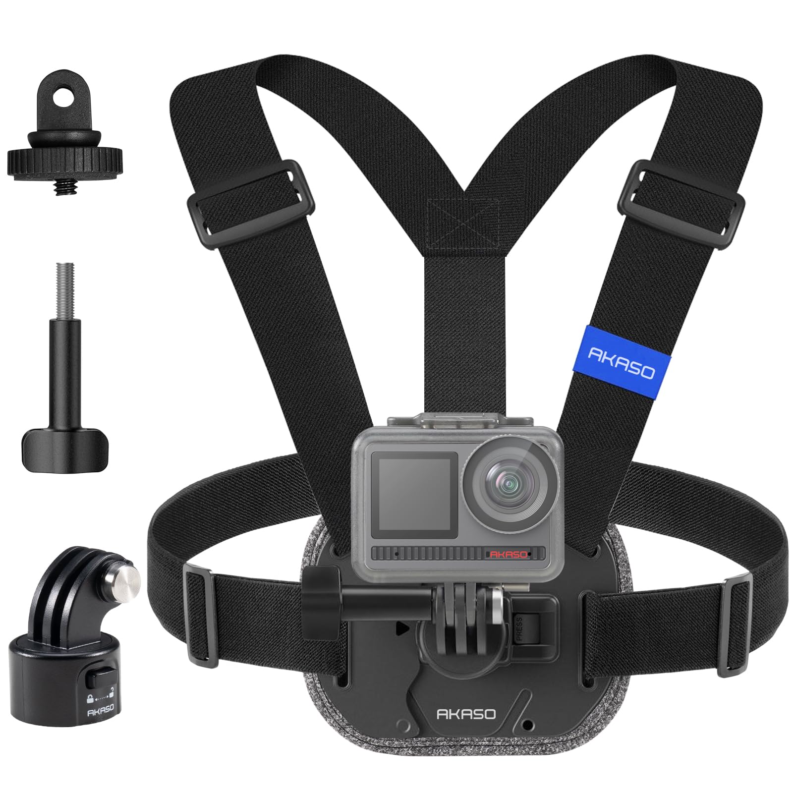 AKASO Quick Release Adjustable Chest Mount Harness Strap for Action Camera | Bre