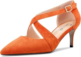 Castamere Women's Half Needle Pointed Heel Pumps Cross Strap Sexy Classic 6.5 cm Heels