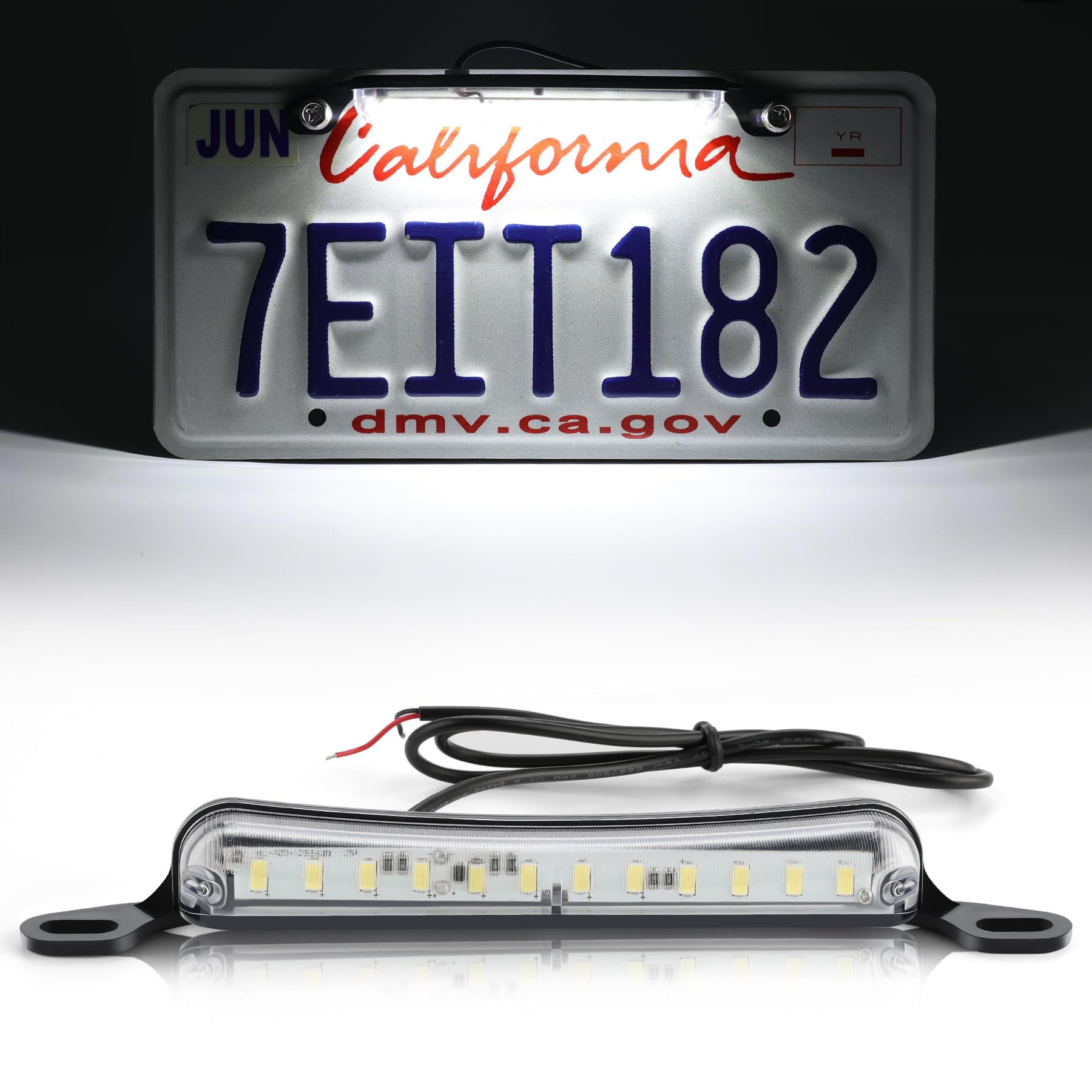 LivTee License Plate LED Light, Extremely Bright Assembly for Trailer UTV ATV Tr