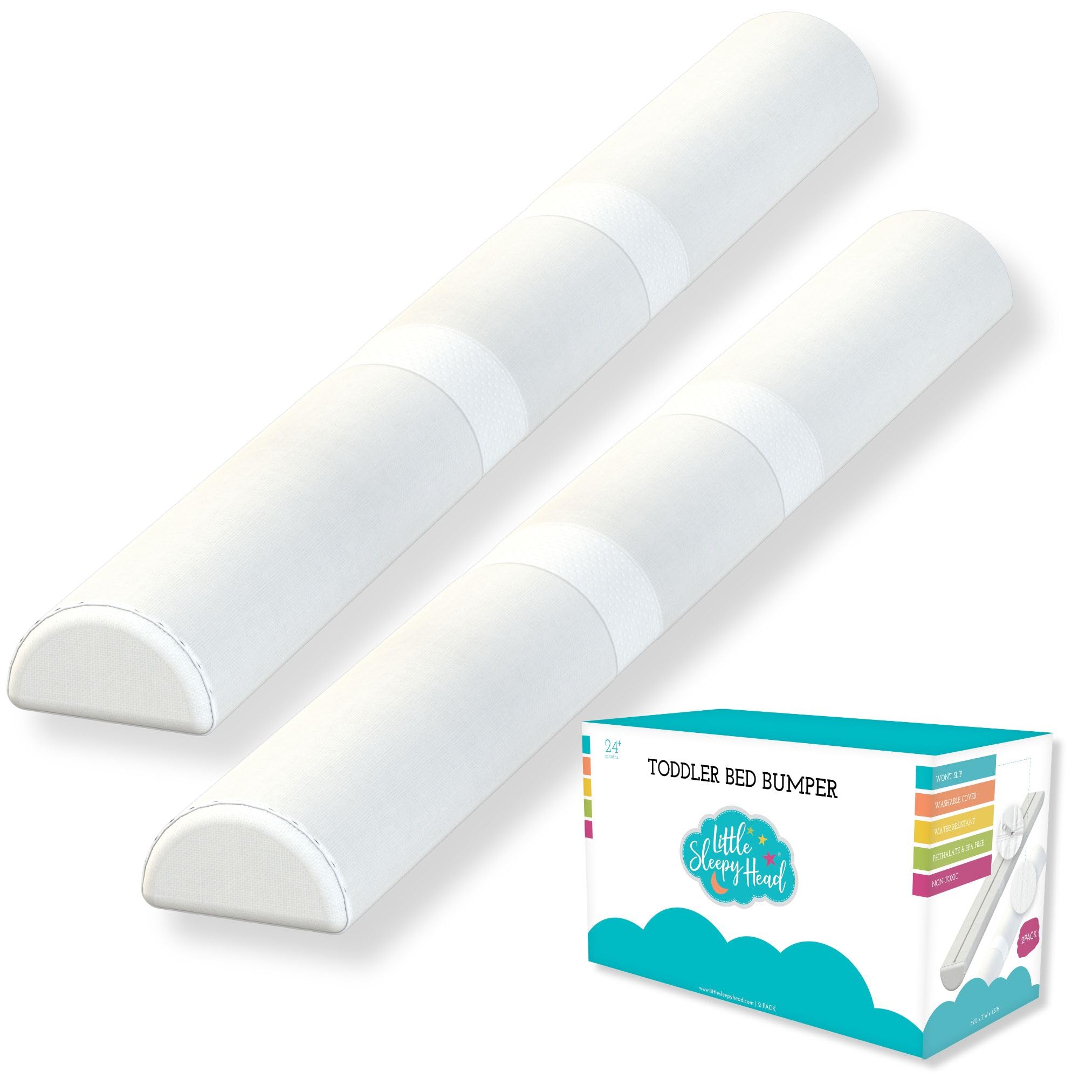 Toddler Bed Bumper Guard – Soft Foam Safety Bed Rail for Toddlers with Non-Slip 