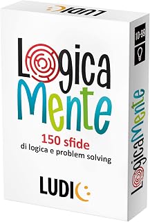 Ludic - Logically - 150 Logic and Problem Solving Challenges | Card Games, Perfect Board Game for the Whole Family, Party Games for Adults and Teenagers. Birthday Gift, Christmas Gift